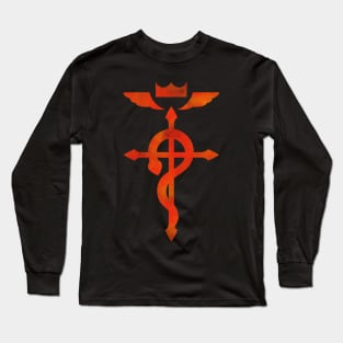 Fullmetal Alchemist Logo Orange Long Sleeve T-Shirt